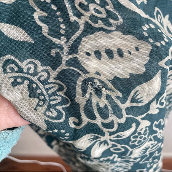 Vintage Giorgio Armani Linen Viscose Sheer Floral Pants - Picture 7 of 8